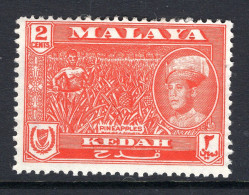 Malaysian States - Kedah - 1959-62 Pictorials - New Sultan - 2c Pineapples HM (SG 105) - Kedah