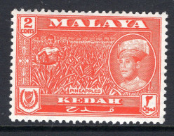 Malaysian States - Kedah - 1959-62 Pictorials - New Sultan - 2c Pineapples HM (SG 105) - Kedah