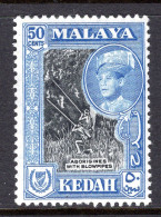 Malaysian States - Kedah - 1959-62 Pictorials - New Sultan - 50c Aborigines - P.12½x13 HM (SG 111a) - Kedah