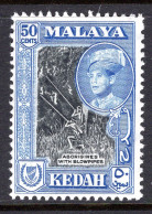 Malaysian States - Kedah - 1959-62 Pictorials - New Sultan - 50c Aborigines - P.12½x13 HM (SG 111a) - Kedah