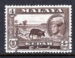 Malaysian States - Kedah - 1959-62 Pictorials - New Sultan - 4c Ricefield Used (SG 106) - Kedah