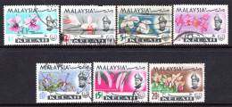 Malaysian States - Kedah - 1965 Orchids Set Used (SG 115-121) - Kedah