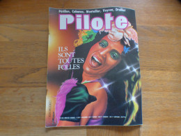 PILOTE MENSUEL N° 96  COVER  PAR BERTRAND + PUB CIGARETTE GAULOISES BLUE WAY - Pilote