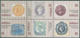 Australia 1990 SG1247-1252 Colonial Stamps Block MNH - Otros & Sin Clasificación
