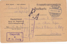 WARFIELD CORRESPONDENCE, ST BURG CENSORED, WW1, HISTORY, POSTCARD, 1916, GERMANY - Prima Guerra Mondiale