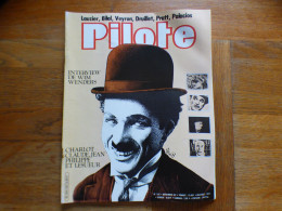 PILOTE MENSUEL N° 102  COVER CHARLOT PAR CAZA  + PUB CIGARETTE GAULOISES BLUE WAY - Pilote