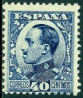 SPAIN 1930 40c BLUE KING ALFONSO XIII** - Unused Stamps