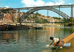 Portugal - Porto - Ponte D. Luis E Rio Douro - Pont D. Luis Et Le Douro - Laveuses - CPM - Carte Neuve - Voir Scans Rect - Porto