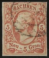 Sachsen   .  Michel .   12  (2 Scans)   .   O    .  '56-'63    .    Gestempelt - Saxony