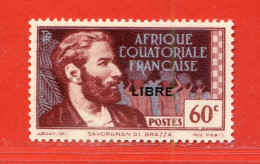 REF098 > A.E.F. - FRANCE LIBRE > Yvert N° 109 * * > Neuf Luxe Dos Visible -- MNH * * - AEF - Neufs