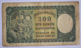 Banknotes Slovakia 100 KORUN 1940 P# 10 - Slowakei