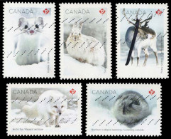 Canada (Scott No.3276-80 - Mammals In Winter) (o) Set Of 5 - Usati