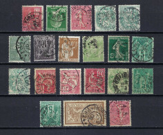 FRANCE  Ca.1900-10: Lot D' Obl. CAD "Imprimés PP 1-25" - Usati