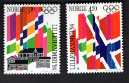 2051181341  1992 SCOTT 1029 1030 (XX)  POSTFRIS  MINT NEVER HINGED - WINTER OLYMPICS LILLEHAMMER - Unused Stamps