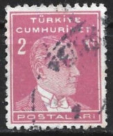 Turkey 1953. Scott #1119 (U) Mustafa Kemal Pasha (Kemal Atatürk) - Usati