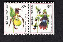 2051182388  1992 SCOTT 972 973 (XX)  POSTFRIS  MINT NEVER HINGED - FLORA - ORCHIDS - Unused Stamps