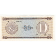 Billet De Banque De CUBA 20 Pesos Billet D'échange - Cuba