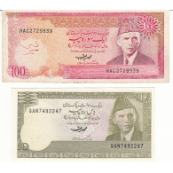 Pakistan 1 Lot De 2 Billets Lartdesgents.fr - Pakistan