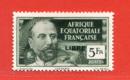 REF098 > A.E.F. - FRANCE LIBRE > Yvert N° 125 * * > Neuf Luxe Dos Visible -- MNH * * - AEF - Unused Stamps