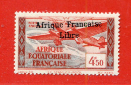 REF098 > A.E.F. - FRANCE LIBRE > Yvert PA N° 17b * * Variété Sans Cédille Au C > Neuf Luxe Dos Visible -- MNH * * - Neufs