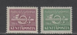 (S0127) FINLAND, 1944 (Military Stamp). Complete Set. Mi ## M6-M7. MNH** - Militair