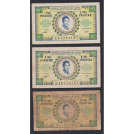 French Indochina Lot Of 1  Piastre - 1953 - Vietnam, Cambodia, Laos, Lartdesgents.fr - Vietnam