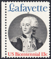 !a! USA Sc# 1716 MNH SINGLE W/ Left Margin (a2) - Marquis De Lafayette - Neufs