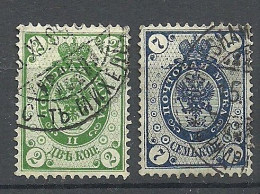 FINLAND FINNLAND 1891 Michel 36 & 39 O - Usados