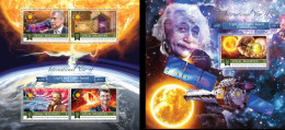 Maldives 2015, Year Of Light, Einstein, Bulb, 4val In BF+BF - Albert Einstein