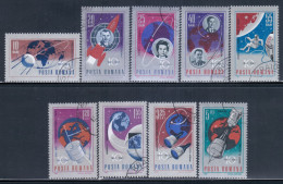 Romania 1967 Mi# 2559-2567 Used - Ten Years Of Space Exploration - Europe