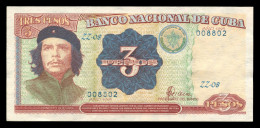 CUBA 3 PESOS 1995 REMPLAZO SC UNC - Cuba