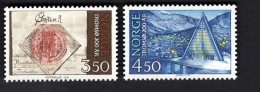 2051202917  1994 SCOTT 1061 1062 (XX)  POSTFRIS  MINT NEVER HINGED - TROMSO CHARTER BICENT. - Unused Stamps