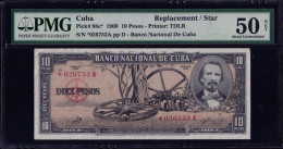 CUBA 10 PESOS 1960 REMPLAZO FIRMA CHE PICK 88CR - Cuba