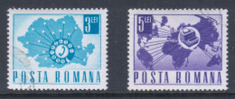 Romania 1967/1968 Mi# 2653, 2657 Used - Short Set - Communications / Space - Europa
