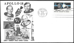 US Space Cover 1972. "Apollo 16" Launch ##05 - Verenigde Staten