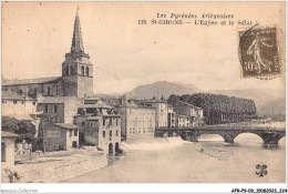 AFRP9-09-0881 - SAINT-GIRONS - L'église Et Le Salat - Saint Girons