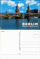 Ansichtskarte Friedrichshain-Berlin Oberbaumbrücke 1998 - Friedrichshain