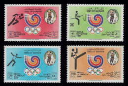 Bahrain 1988 Olympic Games - Seoul, South Korea Stamps MNH + FREE GIFT - Bahrein (1965-...)