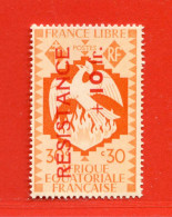 REF098 > A.E.F. - RESISTANCE > Yvert N° 172 * * > Neuf Luxe Dos Visible -- MNH * * - AEF - Unused Stamps