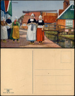 Volendam-Edam-Volendam   Frauen In Holländischer Tracht Photochromie 1912 - Volendam