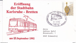 Deutschland Germany 1992 Eröffnung Der Stadtbahn Karlsruhe - Bretten 25-09-1992 - Tranvie