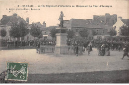 CARHAIX - Le 19e Régiment D'Infanterie Au Monument La Tour D'Auvergne - Très Bon état - Carhaix-Plouguer