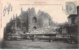 MORTAGNE - L'Eglise Notre Dame Après L'Ecoulement De La Tour Le 30 Janvier 1890 - Très Bon état - Mortagne Au Perche