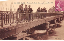 LA SUZE - Pont Sur La Sarthe - La Crue De Novembre 1930 - état - La Suze Sur Sarthe