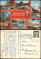 Menden Sauerland Mehrbild-AK Mit MARKTPLATZ HALLENBAD BODELSCHWINGSTRASSE 1970 - Menden