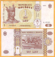 2005 Moldova ; Moldavie ; Moldau  "1 LEI  2005"  UNC - Moldavië