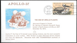 US Space Cover 1972. "Apollo 17" Splashdown ##04 - Verenigde Staten