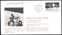 US Space Cover 1972. "Apollo 17" Moon Landing ##04 - Verenigde Staten