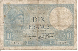 FRANCE 10 FRANCS 26/10/1939 - 10 F 1916-1942 ''Minerve''