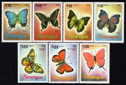 Nicaragua - 1986 - Butterflies - Mint Stamp Set - Nicaragua